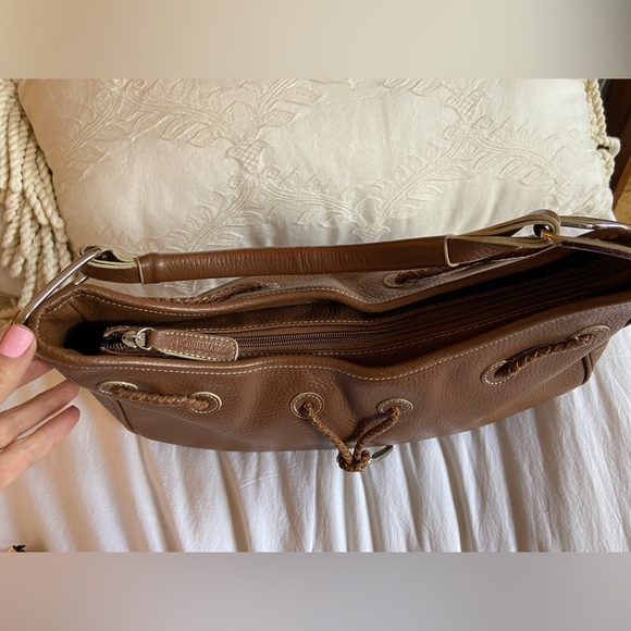 BCBGMAXAZRIA Cocoa Brown Leather Pebbled Bag - Picture 5 of 11